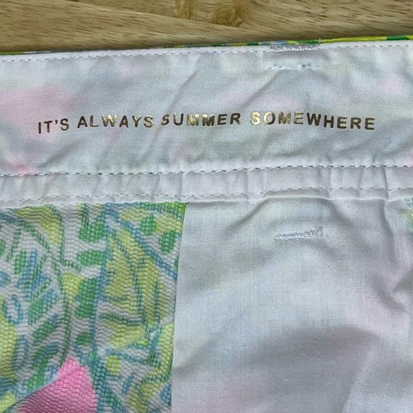 Lilly Pulitzer Callahan Shorts Size 2 – Pink Floral Tropical Print - Picture 11 of 12